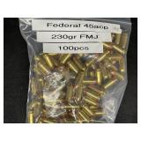 FEDERAL 45 ACP 100 ROUNDS