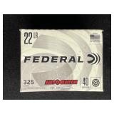 FEDERAL 22 LR 40 GRAIN 325 ROUNDS