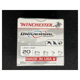 WINCHESTER 20 GAUGE LEAD LOAD 25 ROUNDS
