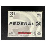 FEDERAL 22 LR 40 GRAIN 325 ROUNDS