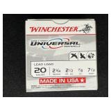 WINCHESTER 20 GAUGE LEAD LOAD 25 ROUNDS