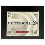 FEDERAL 22 LR 40 GRAIN 325 ROUNDS