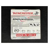 WINCHESTER 20 GAUGE LEAD LOAD 25 ROUNDS