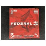FEDERAL FIELD & TARGET 12 GAUGE 25 ROUNDS