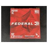 FEDERAL FIELD & TARGET 12 GAUGE 25 ROUNDS