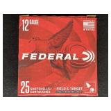 FEDERAL FIELD & TARGET 12 GAUGE 25 ROUNDS