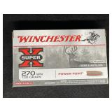 WINCHESTER SUPER X 270 WIN POWER POINT 20 ROUNDS