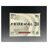 FEDERAL 22 LR 40 GRAIN 325 ROUNDS