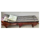 Wooden Hand Crafted Fainting Couch