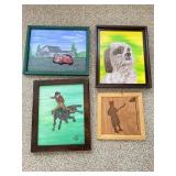 4 Pcs. Hand Crafted Art & Frames
