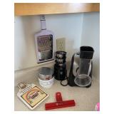 Coffee Bean Grinder w/ Other Kitchen Items