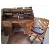 Rolltop Desk, Chair & Mat