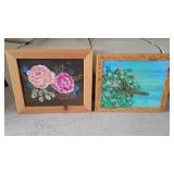 Set of Framed Paintings - Hallada Original