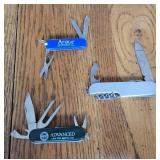 Set of 3 Pocket Knives