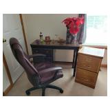 Desk, Chair and File Cabinet ++