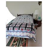 Full Bed, Side table, Rug ++