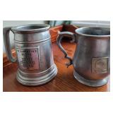 Pewter Steins x2
