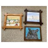 3 Pcs. Hand Crafted Art & Frames