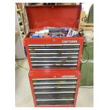 Tall Craftsman Tool Box Packed Full of Tools