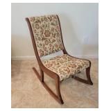 Antique Upholstered Rocking Chair