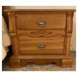 Oak Wooden Nightstand