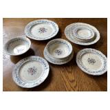 9 Pcs Vintage Homestead Dishes By Tablemates