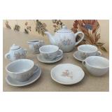 11 Pcs Tiny Floral Tea Set