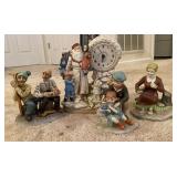 Misc Ceramic Figures 4 Pcs