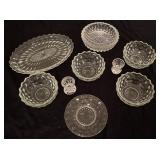 9 Pcs Variety of Crystal Glassware