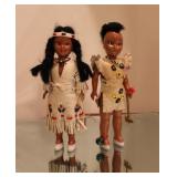 2 Vintage Native American Carlson Dolls