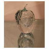 Tiffin Glass Apple Paperweight