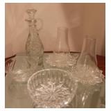 Assorted Vintage Glass Crystal Lot