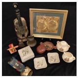 Ceramics, World Map, Trinket Box, & Music Box