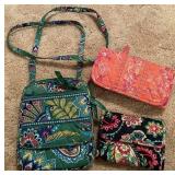 3 Pcs Vera Bradley Purse & Wallets