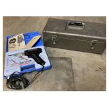 Metal Toolbox, Tools, & Soldering Gun