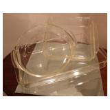 3 Pc Glass Bakeware - Fire King , Pyrex