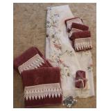 Floral Shower Curtain & Towel Set