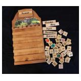 Wood Hand Painted Calendar
