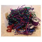 Box of  Colorful Crafting Ribbon
