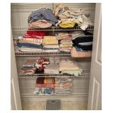 Closet lot of Towels, Linens, & Sheets