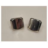 Sterling Silver Square Earrings