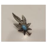 Vintage Southwest Style Leaf Pin