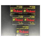 TULAMMO 7.62X39MM STEEL CASE 20 ROUNDS 5 BOXES
