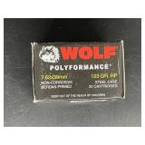 WOLF 7.62X39MM 123 GR. HP STEEL CASE 20 ROUNDS