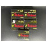 TULAMMO 7.62X39MM STEEL CASE 20 ROUNDS 5 BOXES