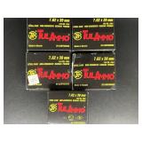 TULAMMO 7.62X39MM STEEL CASE 20 ROUNDS 5 BOXES