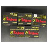 TULAMMO 7.62X39MM STEEL CASE 20 ROUNDS 5 BOXES