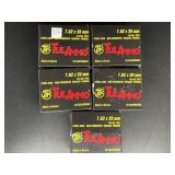 TULAMMO 7.62X39MM STEEL CASE 20 ROUNDS 5 BOXES