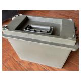 GREEN PLASTIC AMMO BOX