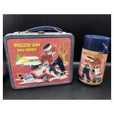 Raggedy Ann & Andy Metal Lunchbox w/Thermos